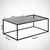 Hanah Home Klub sto Zinus, 95x43x55 cm, Sivo-crni