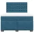Vidaxl Box spring postelja z vzmetnico modra 160x200 cm žamet
