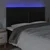 LED uzglavlje crno 180x5x118/128 cm od umjetna koža