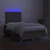 Vidaxl Box spring postelja z vzmetnico LED taupe 120x190 cm blago
