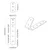 Kuke 12 pcs Crna M5 x 110 mm Željezo