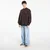 Mikina adidas Equipment Blocked Half-Zip Aurora Coffee S