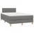Krevet box spring s madracem LED tamnosivi 120 x 190 cm tkanina