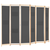 vidaXL Paravan 6-delni 240x170x4 cm sivo blago