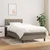 Vidaxl Box spring postelja z vzmetnico taupe 90x200 cm blago