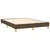 Vidaxl Box spring postelja z vzmetnico temno rjav 140x190 cm blago
