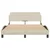 Vidaxl Posteljni okvir Dover krem 140x190 cm blago