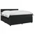 vidaXL Postelja boxspring z vzmetnico Črna 160 x 200 cm Žamet