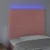 LED uzglavlje ružičasto 80x5x118/128 cm baršunasto