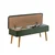 Hanah Home Trpezarijska klupa Vina 1070 110x50x40cm Bež-Zelena