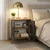 Hanah Home noćni ormarić Lumen, 51,5 cm, atlantski bor / antracit