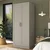 Hanah Home BA309 ormar 90 × 210 × 57,5 cm, peščana