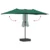 Vrtni suncobran Zelena 385 x 209 x 244 cm Poliester
