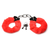 XR Brands - Cuffed in Fur Handcuffs - Red