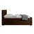 Livetastic BOXSPRING POSTELJA 180 cm  x 200 cm , les, kovina, tekstil rjava