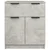 Komoda siva boja betona 60x30x70 cm od konstruiranog drva