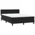 Vidaxl Box spring postelja z vzmetnico črna 160x210 cm žamet