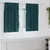 Zavjese za zamračivanje 2 pcs Tamnozelena 140 x 140 cm Baršun