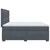Vidaxl Box spring postelja z vzmetnico temno siva 200x200 cm žamet