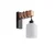 Brilagi - Zidna svetiljka WOOD GLASS 1xE27/60W/230V borovina/crna/bela