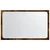 LED kupaonsko ogledalo boja dimljenog hrasta 60x8,5x38cm drveno