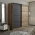 Hanah home Ormar Kale 220x210x52cm Bež-Antracit