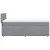 Box spring postelja z vzmetnico svetlo siva 80x200 cm blago