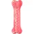 Igrača za pse kost rdeča Saveo 13 cm Flamingo - Termoplastična guma - Dental igrače - Flamingo