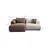 Atelier del Sofa Ugaona garnitura Sofia, 200x155x105 cm, Braon-bela