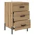 vidaXL Nočna omarica artisan hrast 40 x 40 x 66 cm Konstruiran les