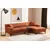 Atelier del Sofa Ugaona garnitura Petra R 145x69x87cm Narandžasta
