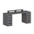 Hanah Home radni sto Alen 180cm 8 Drawer, 180 cm, antracit