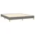 Vidaxl Box spring postelja z vzmetnico LED temno siva 160x200 cm blago