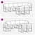Set vanjskih sofa s jastukom 8 pcs Bijela i krem Poliester