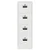 Kabinet za datoteke s ladicama 2 pcs Bijelo 44 x 50 x 139 cm
