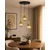 Luster na sajli LACRIMA HONEY 3xE27/60W/230V prečnik 30 cm