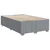 Vidaxl Boxspring postelja z vzmetnico svetlo siva 120x190 cm blago