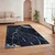 Conceptum Hypnose Tepih HM-CRP25-10, Pravougaoni, 80 x 140 cm, Teget