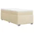 Vidaxl Box spring postelja z vzmetnico krem 80x200 cm blago