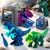 Trije DINOZAVRJI za VRTEČ IZVIJAČ IZVIJAČ NAREDITE 3D KOMPLET ZA KONSTRUKCIJO