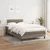 Vidaxl Box spring postelja z vzmetnico taupe 120x190 cm blago