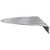 Stepenica Polumjesec 15 pcs Srebrno 60 x 18 x 2,5 cm Aluminij