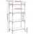 Regal za knjige s 4 razine siva boja hrasta 60x30x120 cm drveni