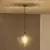 Luster na sajli SEVENTIES E27/60W/230V dimljeno/smeđe
