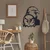 WallXpert metalni zidni ukras 5044, dve glave beloglavog orla, 50 x 60 cm, crni