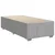 Vidaxl Box spring postelja z vzmetnico svetlo siv 100x200 cm blago