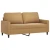 3-dijelni set sofa s jastucima smeđi baršunasti