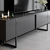 HANAH HOME Set za dnevnu sobu Luxe Set Anthracite Black