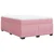 vidaXL Box spring postelja z vzmetnico roza 140x190 cm žamet