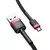 BASEUS Kabel BASEUS Cafule USB-A–micro USB, 2 m (rdeče-črn)